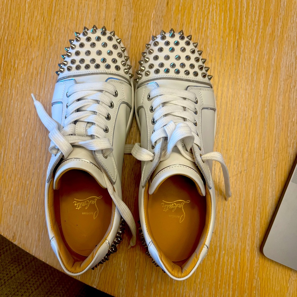 Calfskin Spikes Womens Vieira 2 Flat Sneakers 39.5